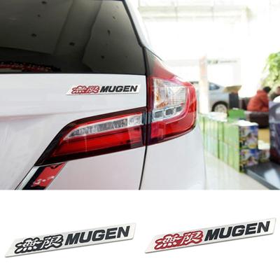 Mugen буквы стайлинга автомобилей наклейка наклейка 3D металлический значок эмблема декор для