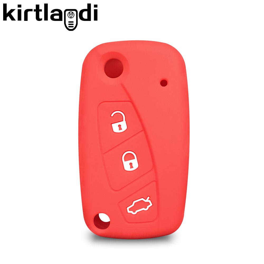 Силиконовый чехол для ключа-брелока для Fiat Panda Idea Stilo Ducato Bravo 500 Doblo Grande Punto Bravo Минивэн Linea 3-кнопочный пульт