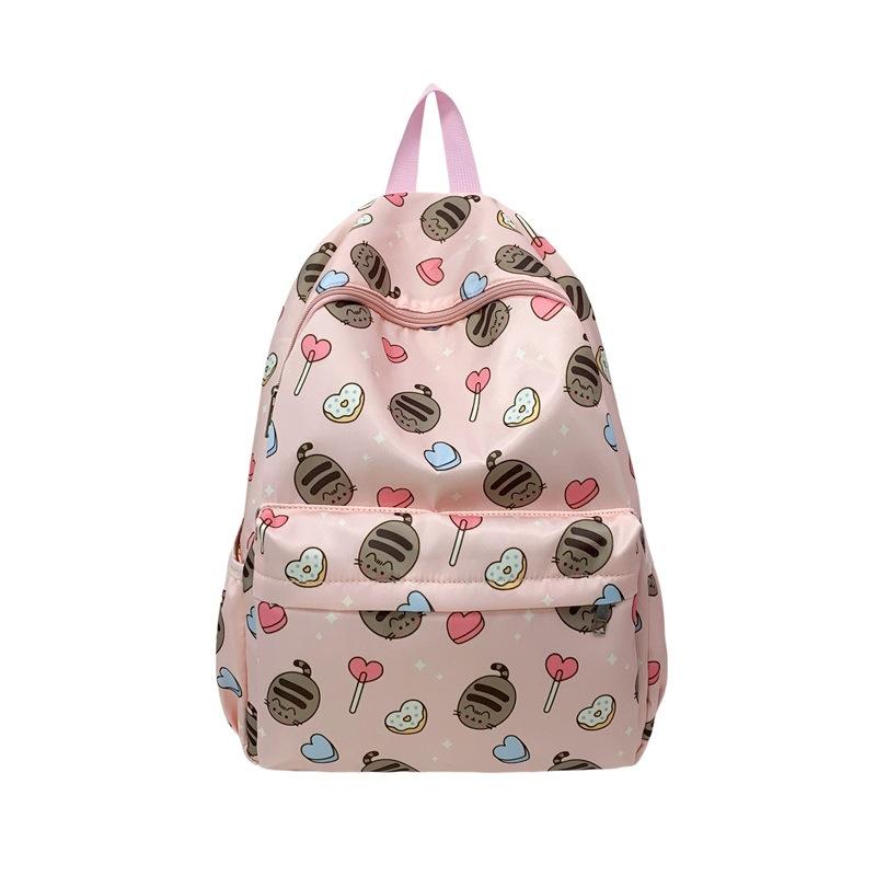 Schoolbag Stylish and simple printed backpack Student schoolbag High value and large capacity Junior high school schoolbag