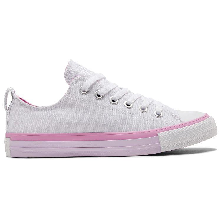 Converse Кеды Chuck Taylor All Star 'Белый Розовый Фиолетовый' Женские A00544C