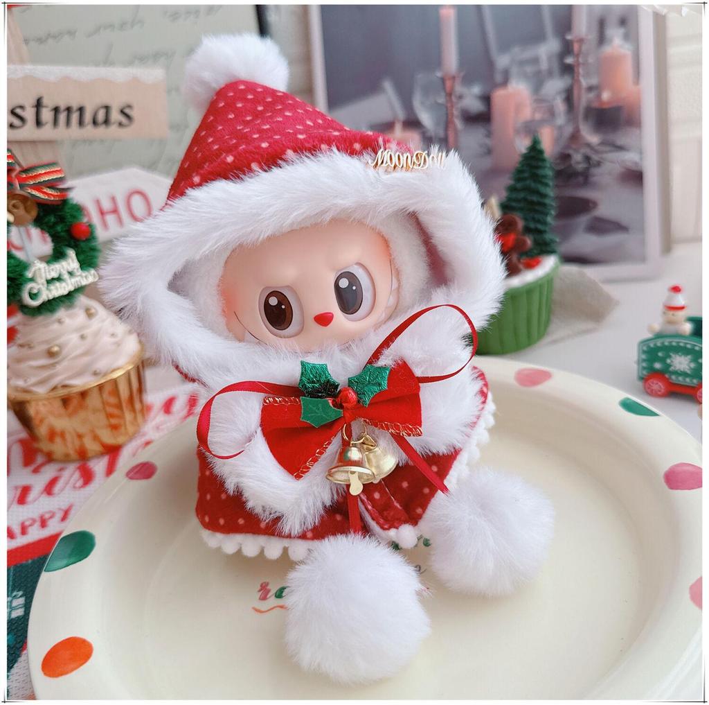 10cm & 15cm Labubu Doll Christmas Outfit: Tree Shawl and Hat