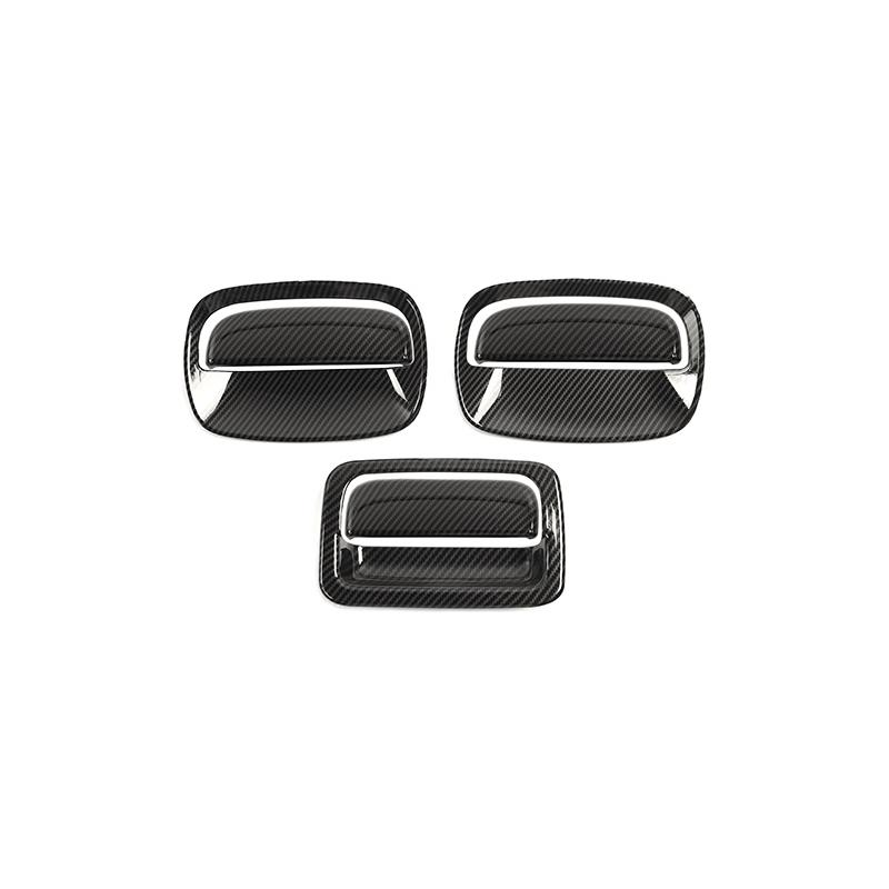 Автомобильная ручка задней двери, дверная ручка, декоративная крышка, наклейки, подходят для Suzuki Jimny 2019, внешние аксессуары из АБС-пластика