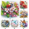 Full Embroidery Cotton Thread 11CT Printed Flower Cross Stitch Kit Art