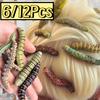 6/12Pcs Creative Caterpillars Hair Clips Prank Halloween Hair Claw  Holiday Pranks