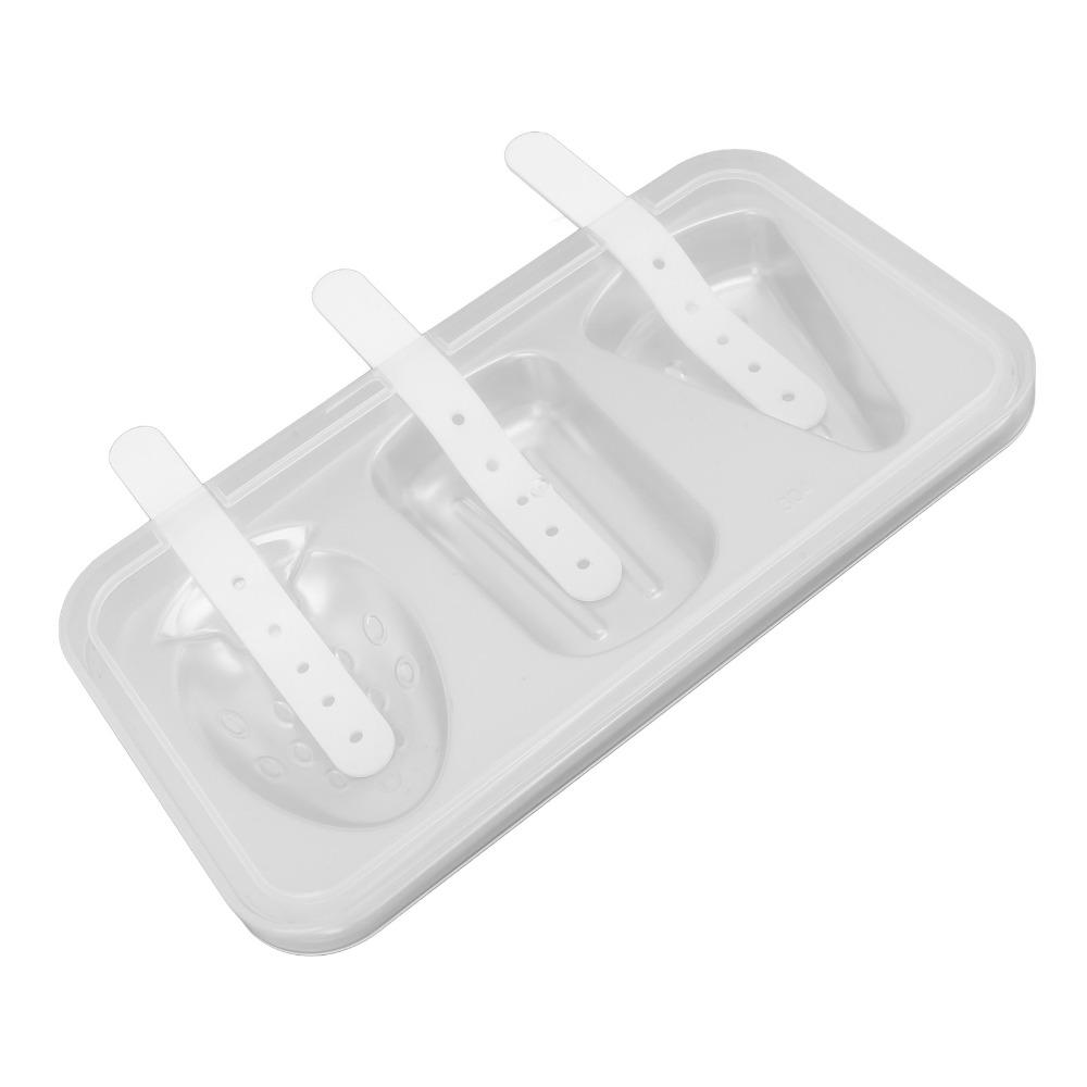 3 Cavity Ice Pop moulds With Lid Ice Pop Maker Versatile Popsicle moulds For Kitchen
