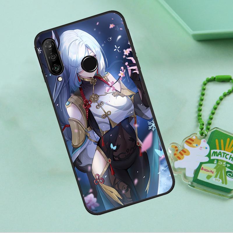 Чехол для Huawei Nova 10 9 SE 5T 12s 12i 11i Y91 Y90 Y60 Y70 Y72 Y61 P20 P40 P30 Lite P60 Pro с аниме-персонажем Шэньхэ из Genshin Impact