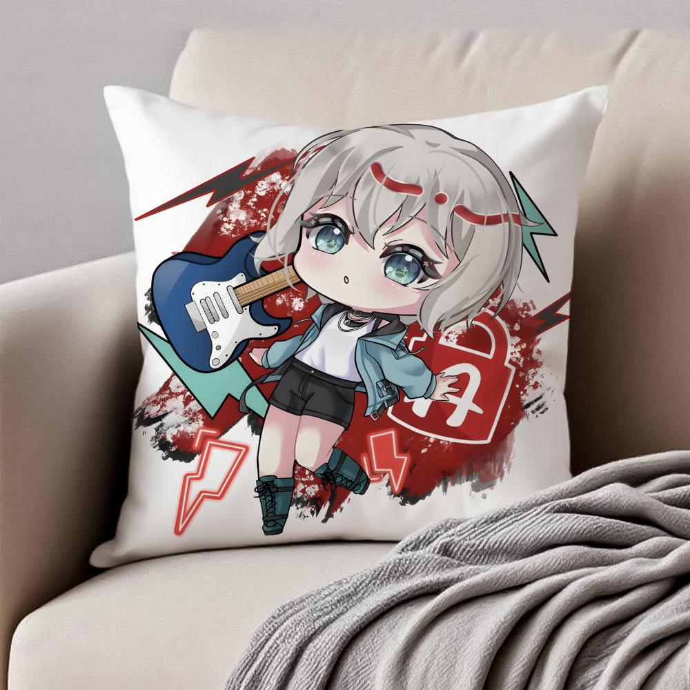 Милая Аниме BBanG Dream Its MyGO Наволочка Подушка Антиаллергенная Невидимая Молния Короткий Плюш Подушка для Дивана