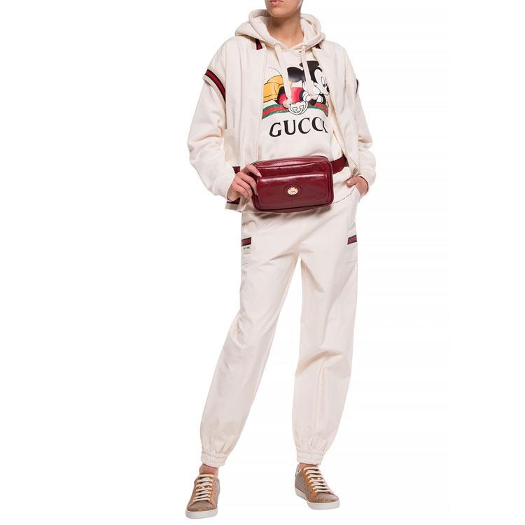 GUCCI X Disney Sweatshirts Women's Cream Hooded Non Detachable Moderate 469251-XJB8C-9230