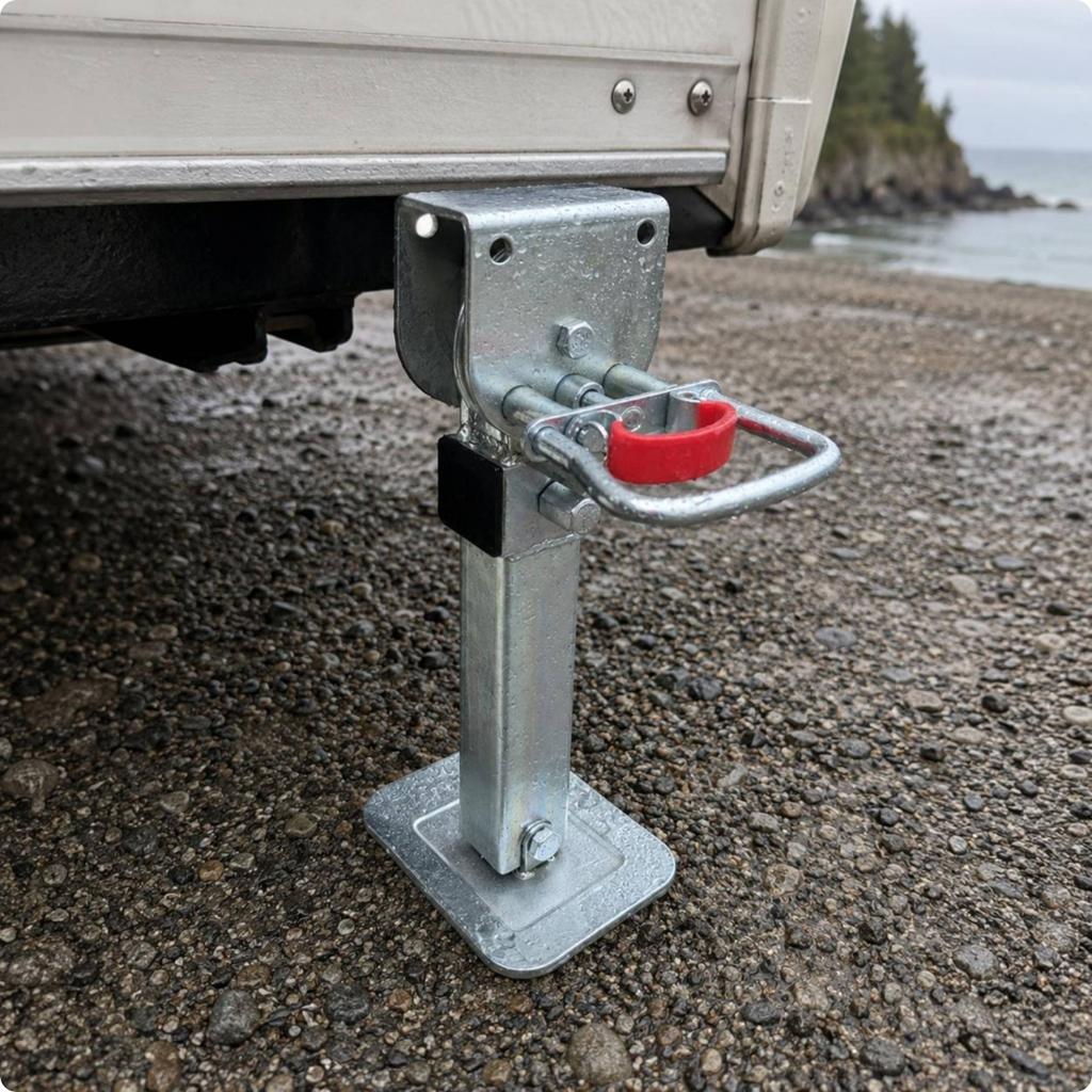 Vehicle Stabilizer Stabilizer Galvanized Telescoping Vehicle Stabilizer Adjustable Height Heavy-Duty Steel