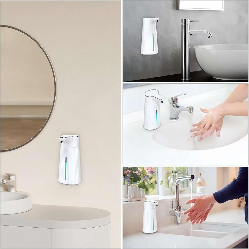 400 мл Дисплей с подсветкой Настенный Настольный Инфракрасный Автоматический Умный Сенсор Дозатор Мыла Ручной Жидкость для Мытья Посуды Санитайзер Насос Стиральная Машина