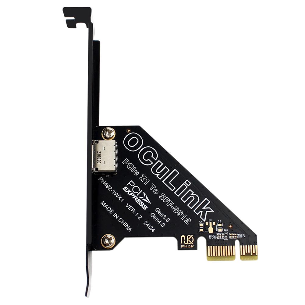 PCIe To SFF 8611&8612 Adapter Card PCI Express PCI-E X4/X1 SSD Convert Card Support PCle4.0 PCIe OCuLink SFF-8612 Adapter Card
