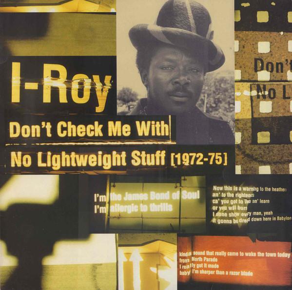Виниловая пластинка IROY Dont Check Me With No Lightweight BAFLP016 Blood Fire 1997 Великобритания Регги Ска Даб Б/У