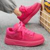 2024 New Personalized Pink Casual Men's Designer Board Shoes Fashionable Genuine Leather Breathable Elevated Flat Sports Shoes