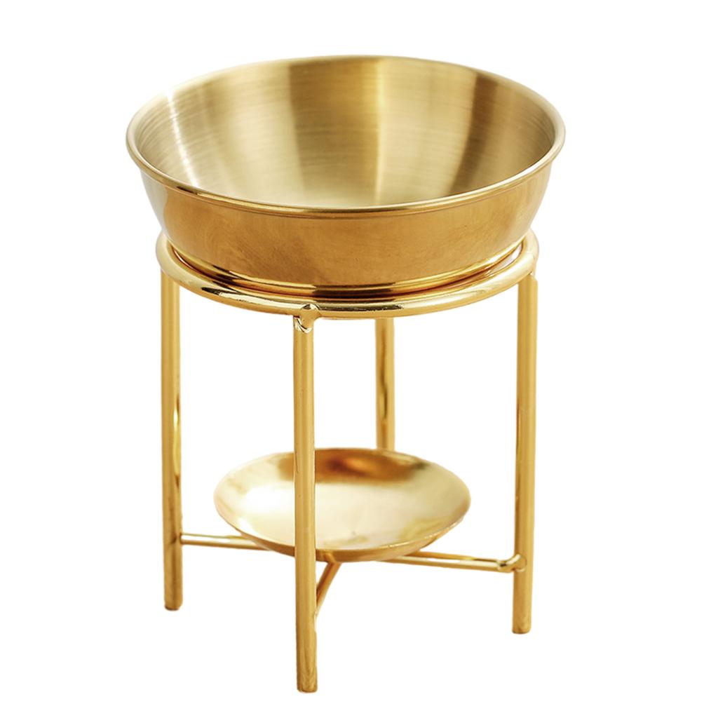 Элегантная металлическая аромалампа для эфирных масел, подсвечник для чайной свечи, просторные ароматерапевтические плавители, диффузор для релаксации