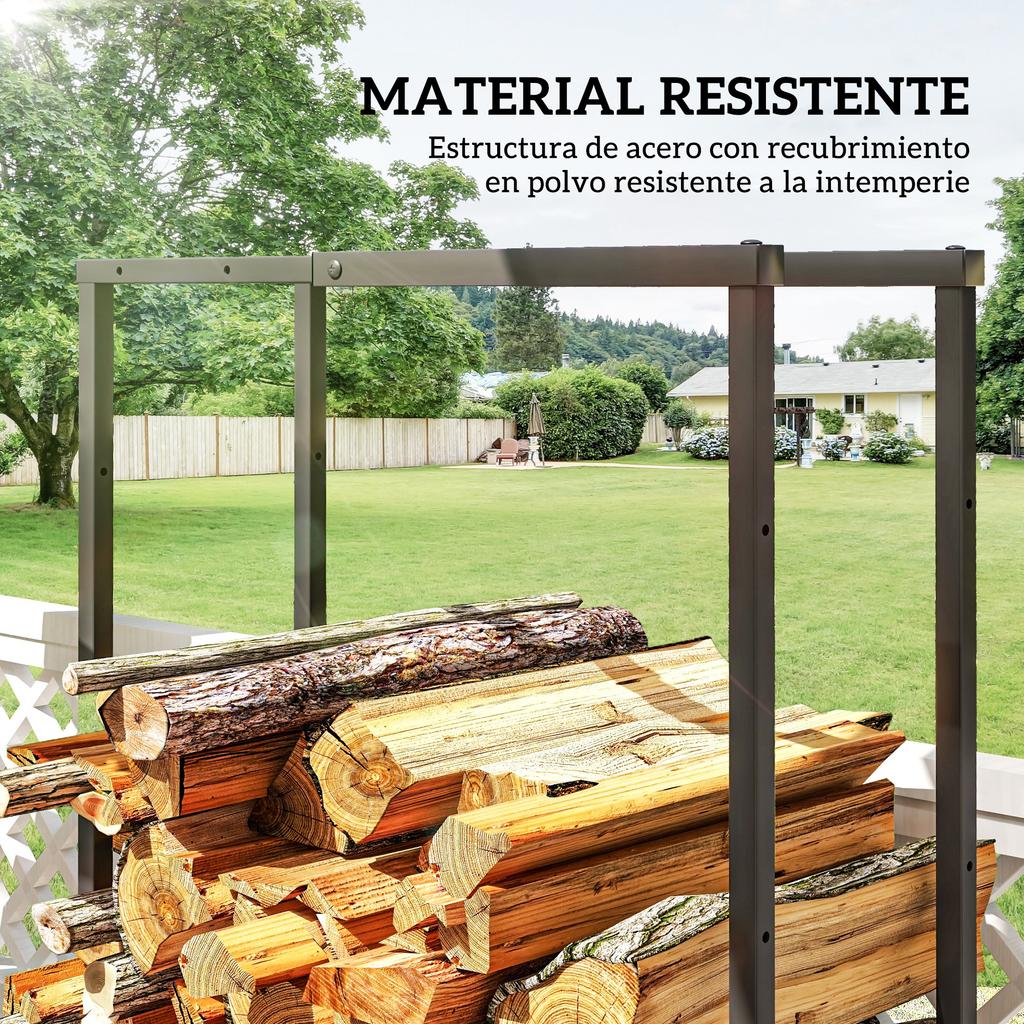 40-65/100-150cm Adjustable Metal Firewood Log Holder