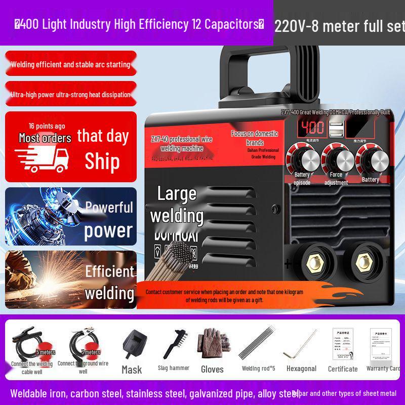 315 Dual Voltage Portable Electric Welder - High Power, Fully Automatic, Suitable for Construction and Three-Phase Household Manual Welding.