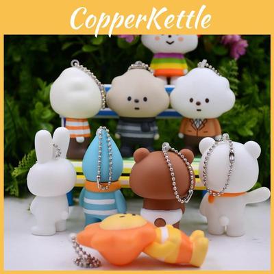 Горячий Пушистый Мистер. Белое облако капля дождя солнечный медведь ПВХ брелок подвеска идеальное качество