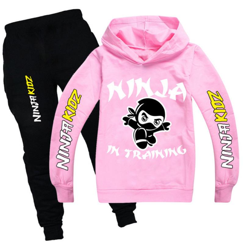 NINJA KIDZ Детский бутик одежды, оптовая продажа, хлопковая детская одежда, футболка для девочек, штаны, костюм, школьная одежда для мальчиков, толстовки для маленьких детей