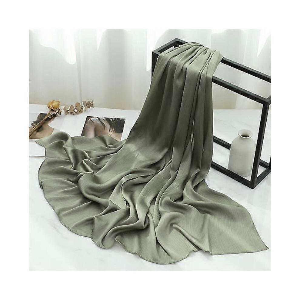 (180x70CM,TH35-16)Luxury Solid Hijab Scarf Women Turban Muslim Headband Design Chiffon Crinkle Bandana Wrap Shawl Fashion Muffler Foulard 2023 New