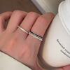 Корейский стиль ins нишевый дизайн двухслойное кольцо из стерлингового серебра в форме свиного носа женское изысканное простое модное открытое кольцо