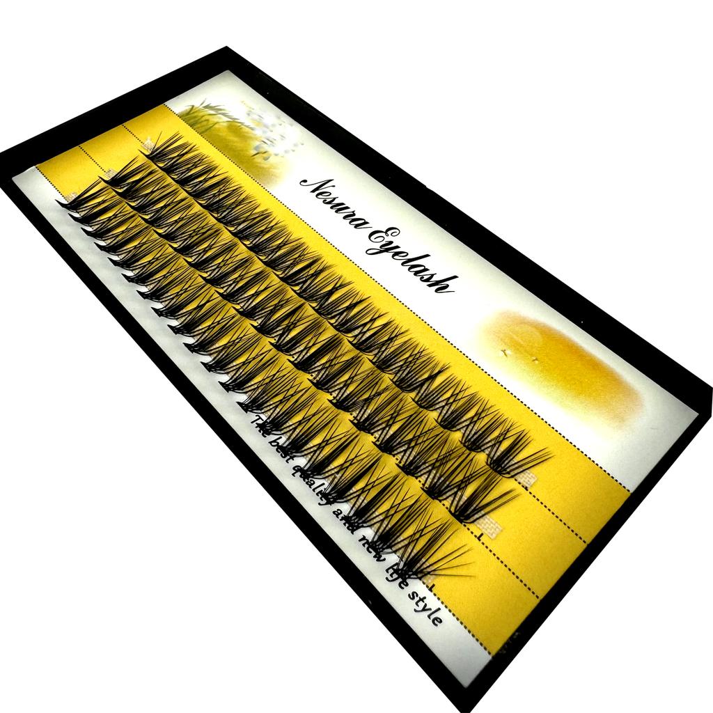 New L Curl Mink False Eyelash 60 Clusters Lashtray for Makeup 20D Eyelashes Extensions Individual Handmade Eye Lashes