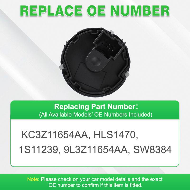 9L3Z11654AA SW8384 6 P KC3Z11654AA Front Headlight Switch for Ford F-250 F-350 F-450 F-550 Super Duty 2011–2016