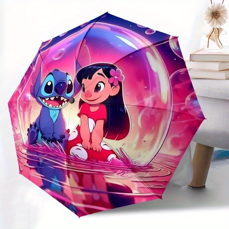1pc Happy Lilo & Stitch Automatic Opening and Closing Cartoon Umbrella - Suitable for Various Occasions, Outdoor Activities, Lightweight and