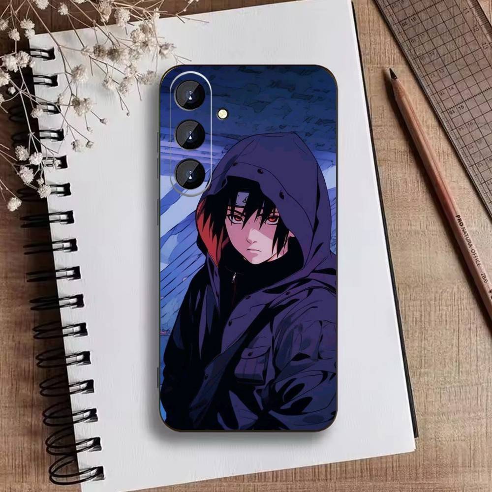 Чехол для телефона P-Narutos K-Uchiha для Samsung Galaxy A73, A21s, A22, A31, A52, A53, A71, A41, Мягкий черный корпус
