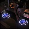 2PCS LED door Logo welcome Lamp light For Toyota Camry Highlander Land Cruiser Prado Avalon Reiz Rav4 Crown CHR Prius accessory