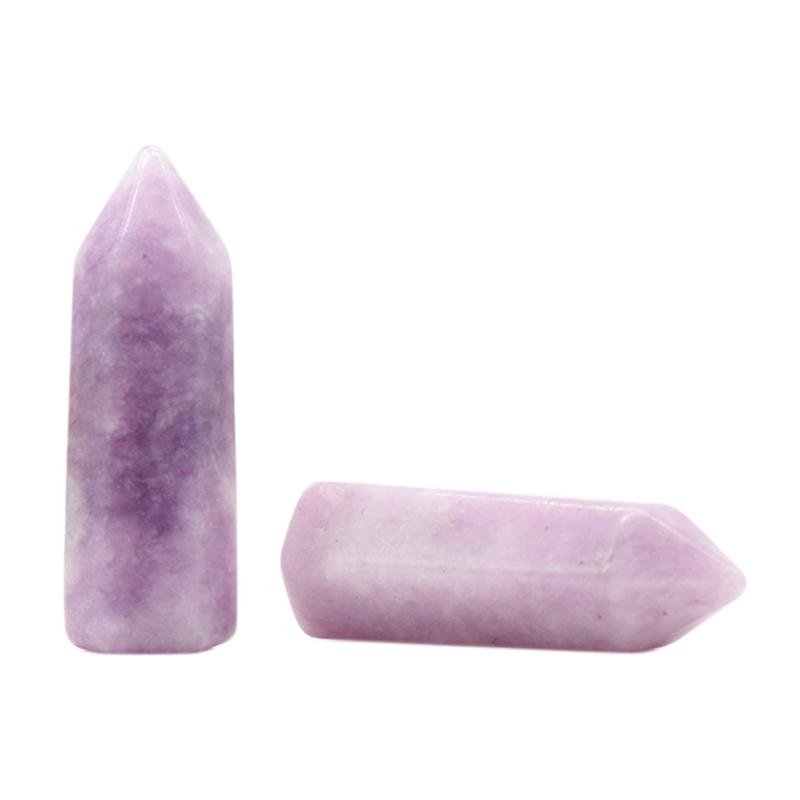 1 шт. Рейки Энергия Исцеления Кристалл Точка Орнамент Украшение, Натуральный Камень Резная Шестиугольная Призма Драгоценный Камень Домашний Декор Ювелирные Изделия Мелкая Мебель Ремесло