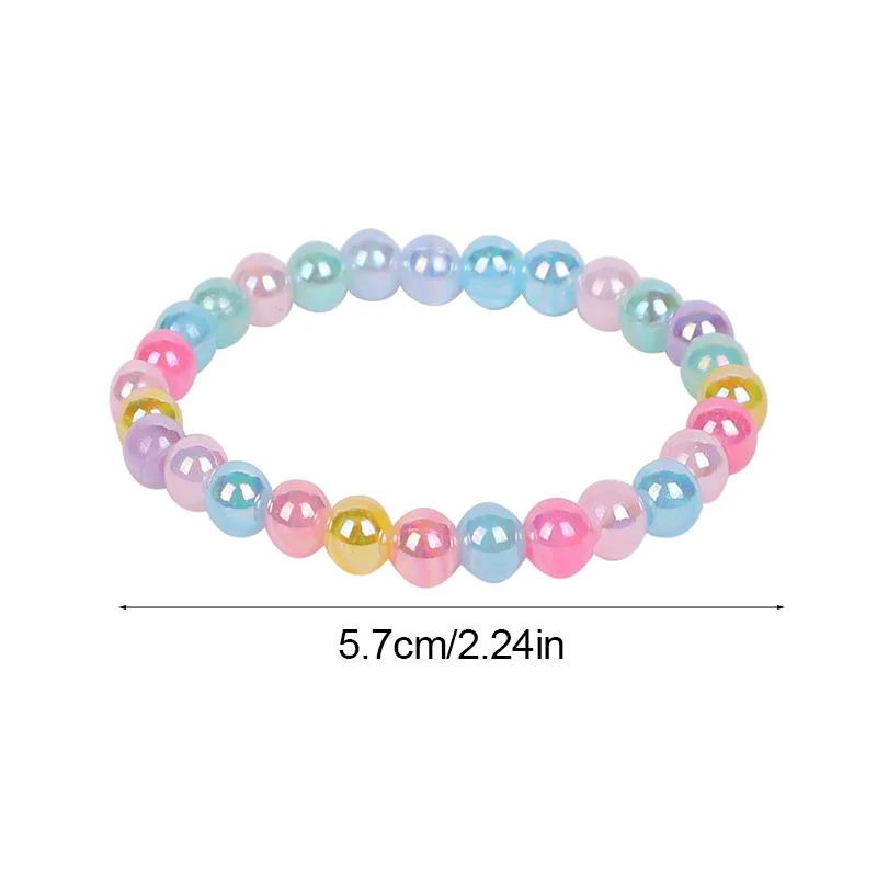 10-30Pcs Colorful Beads Bracelet Kids Girls Birthday Party Favors Baby Shower Wedding Guest Treat Gifts