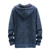 Men's Fall And Winter Casual Sweater Jacket Warm Knit Sweater Hooded Hoodie