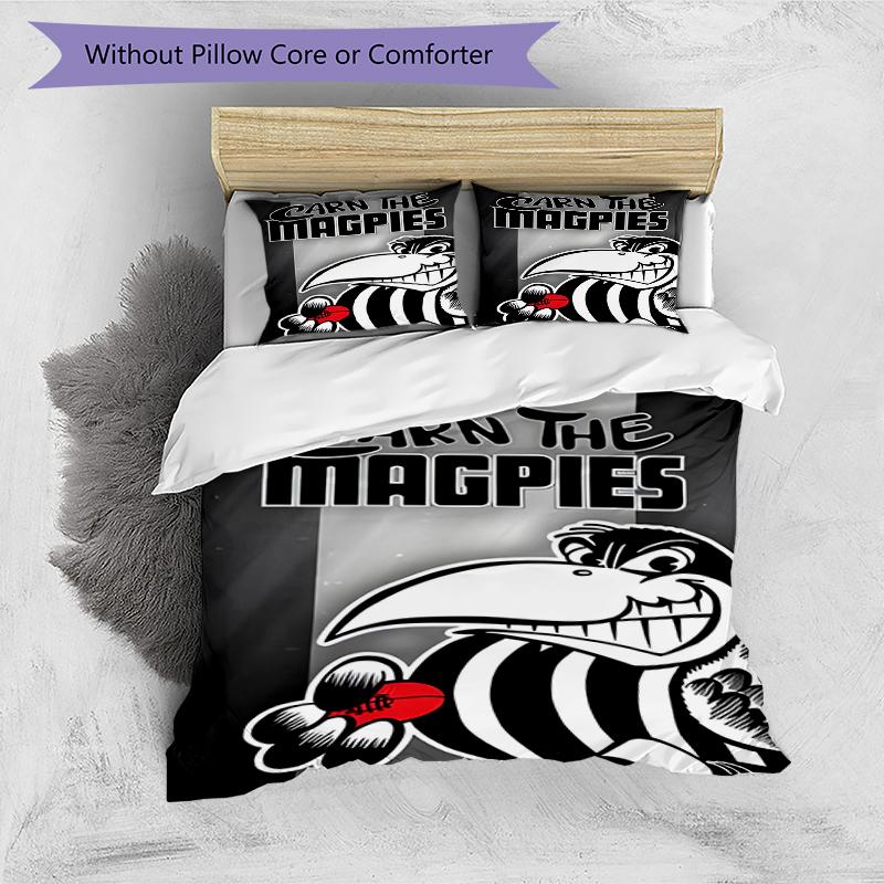 3pcs Football Team (47) Design Cover Set - HD Printed Bedding with 1 Cover and 2 Pillowcases - Perfect for Home and Dorm Decor