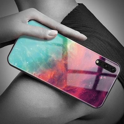 Роскошный чехол для телефона из закаленного стекла 9H со звездным узором, твердая задняя крышка для iPhone Samsung Huawei Xiaomi