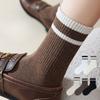 Женская мода весна-осень Новые универсальные носки-трубы с двумя полосками