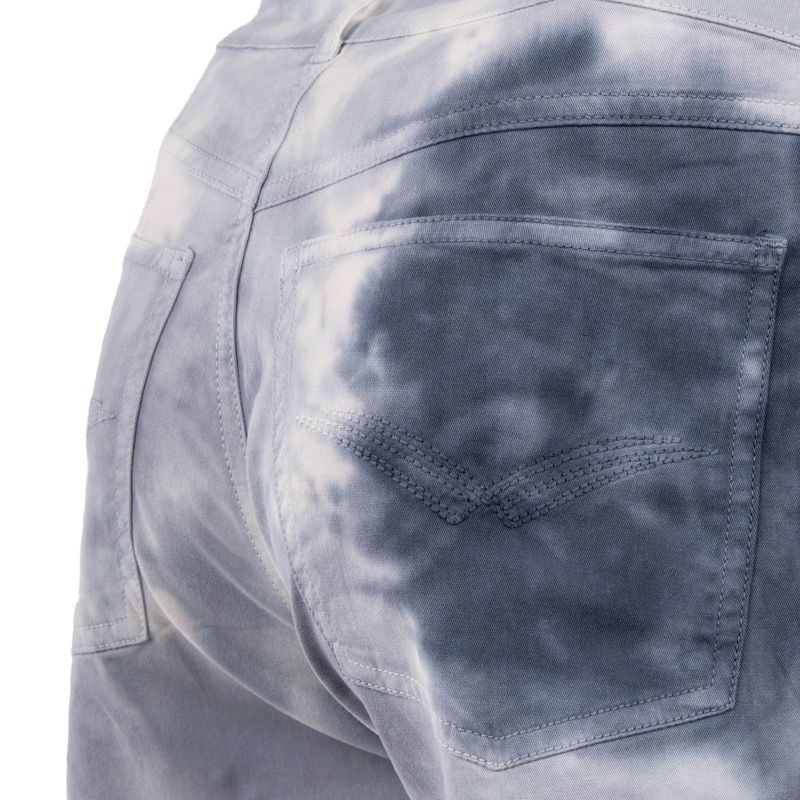 VON DUTCH Women's Tie-Dye Denim Shorts