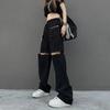 Detachable Pants Women High Waist Streetwear Sweet Cool Girls All-match Korean Fashion Casual Hip-hop Unisex Spring Trousers