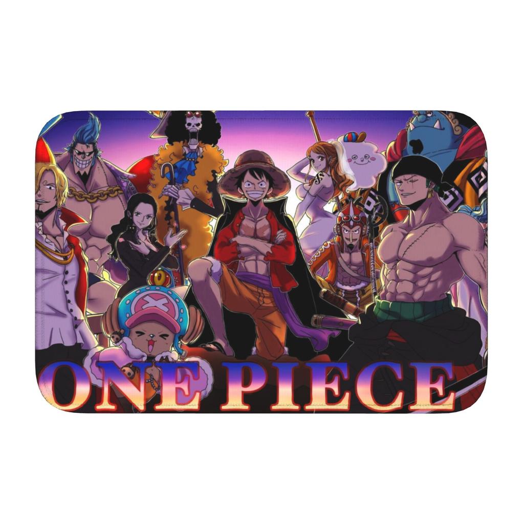 Zoro O-One P-Piece Anime Doormat Non-Slip Bath Kitchen Welcome Mat Living Room Door Floor Entrance Carpet Rug Footpad