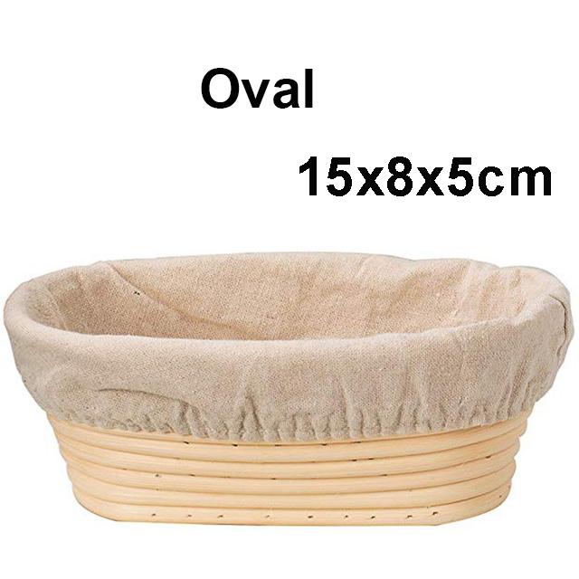 Rattan Bread Proofing Basket Natural Oval Rattan Wicker Dough Fermentation Sourdough Bread Basket