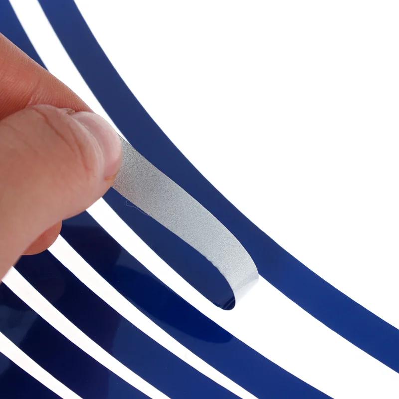 16 шт. Наклейки на шины мотоцикла, автомобиля, отделочные полосы 17"18" Универсальные светоотражающие наклейки на колеса велосипеда Водонепроницаемая лента для обода колеса мотоцикла