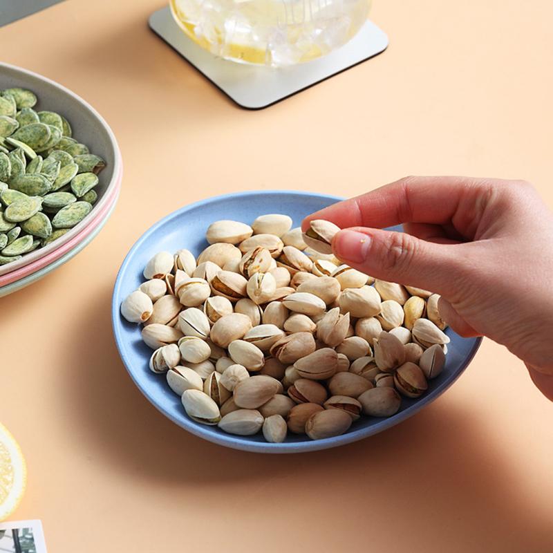 5 шт./компл., посуда из пшеничной соломы, блюдо с костями, домашнее блюдо с костями, стол, тарелка для сортировки мусора, блюдо для закусок с фруктами, блюдо для торта, десертная тарелка