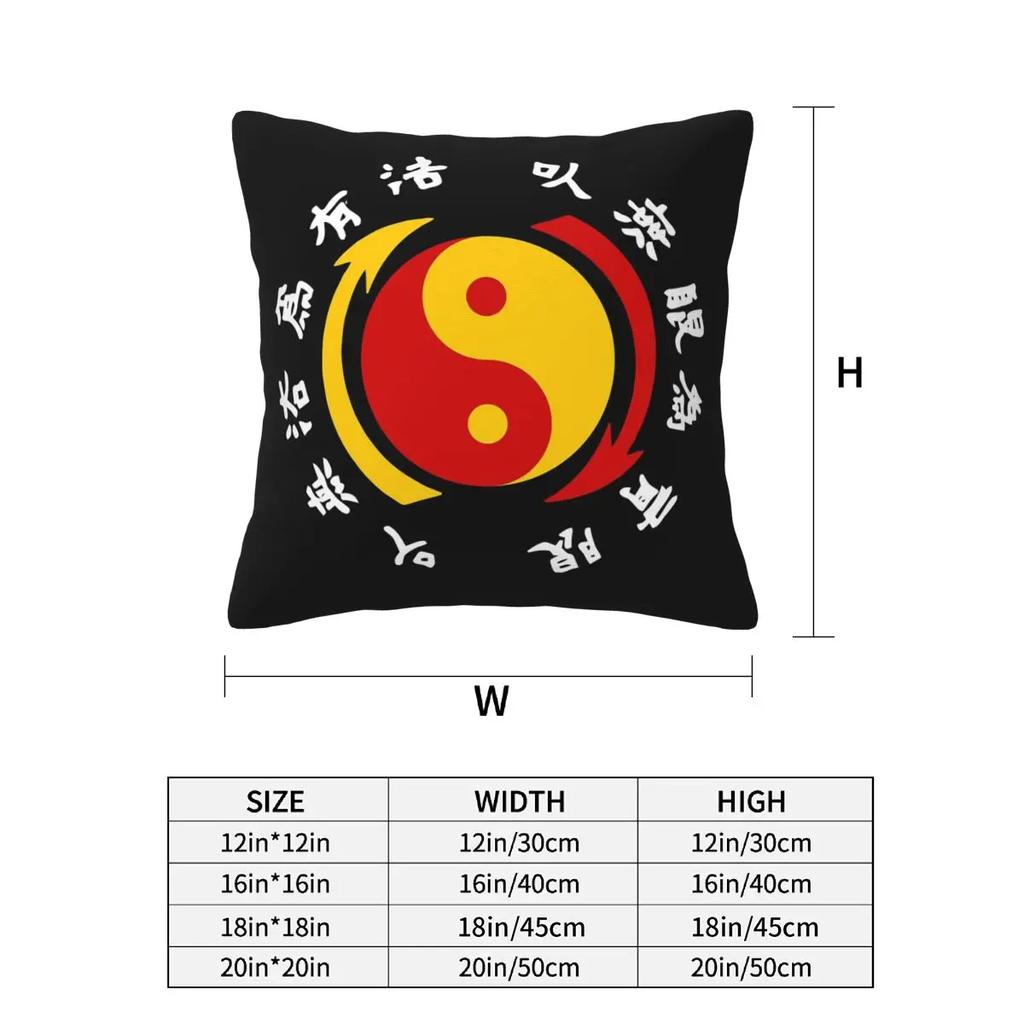 Jkd Jeet Kune Do Logo 2 Pcs Square Pillowcase Pillow Cover Cushion Zip Decorative Comfort Throw Pillow For Home Sofa