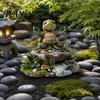 Yoga Turtle Decoration Garden Stake, 2D Flat Acrylic Sitting Zen Decoration, Sit Courtyard Stake in Meditation Yard Art for Planter Lawn Plant Pot