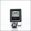 Projecteur LED - HOROZ ELECTRIC - 10W - IP65 - Détecteur de mouvement - Extra plat