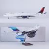 47СМ Литой A330 Авиалайнер Delta Airlines Шасси и Свет Смола Авиационный Самолет Дисплей Модель Самолета Подарок для Энтузиаста