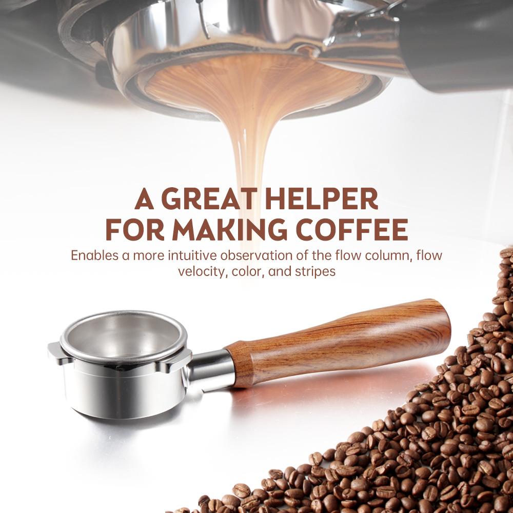 54 мм бездонный портафильтр 3 Ears Expresso бездонный голый портафильтр из нержавеющей стали и сплошной