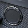 4PCS ABS Carbon Fiber Door Horn Speaker Ring Cover Trim For Toyota Supra -22