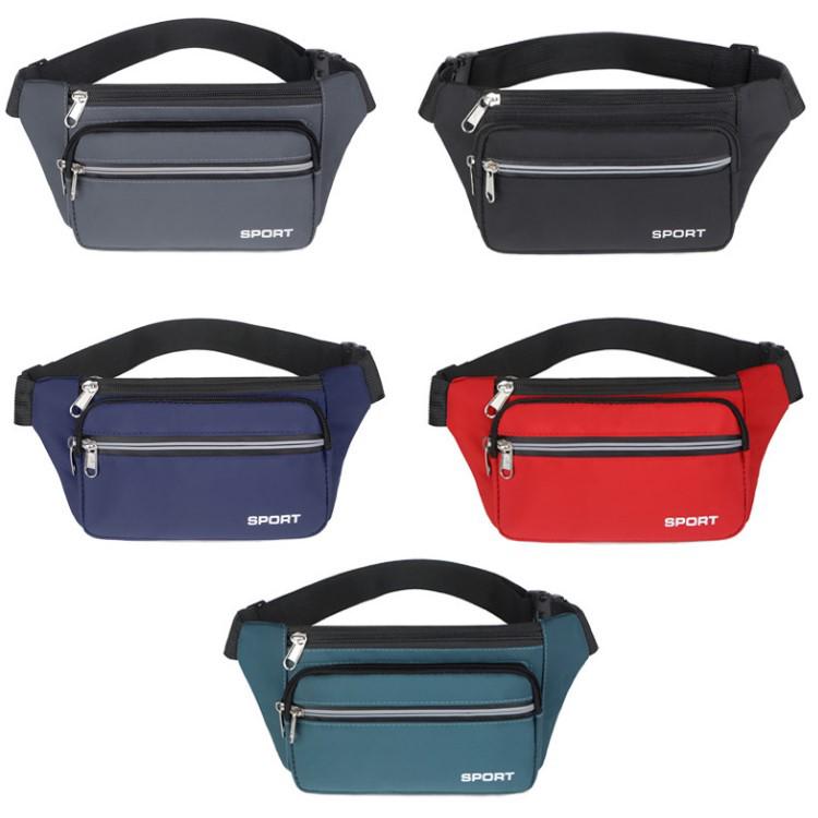 Unisex Waterproof Multi-pocket Waist Bag - Durable Mobile Phone Fanny Pack