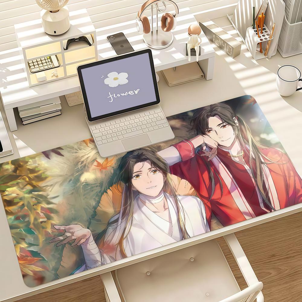 Anime H-Heaven Official's Blessing Mouse Pad Anti Slip Rubber Edge Locked Thickened Laptop Gaming Desk Mat