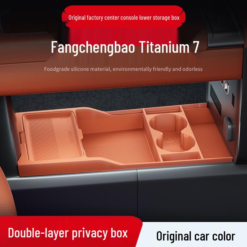 Совместимо с силиконовым контейнером/органайзером/футляром для очков под Formula Leopard Titanium 7 (Модель 25) Центральная консоль.